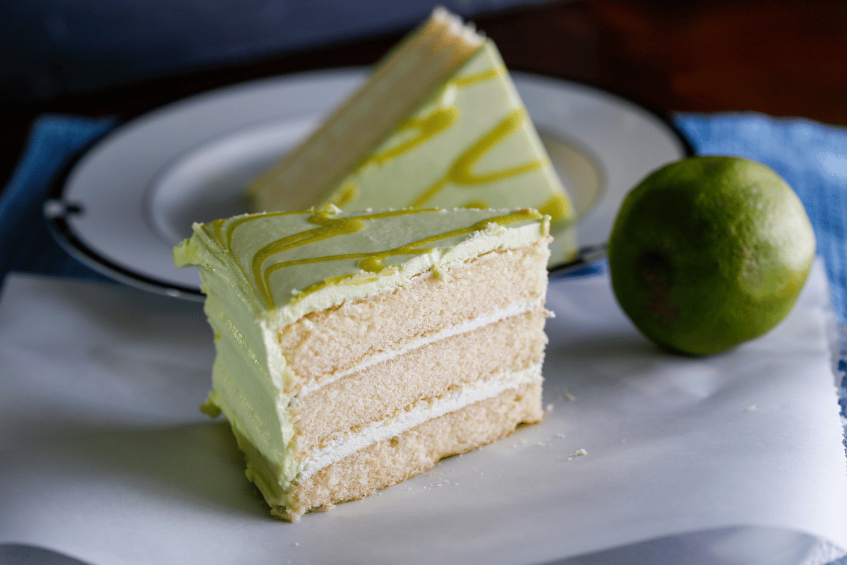Savor the zesty goodness of a lip-smacking lime flavored cake.